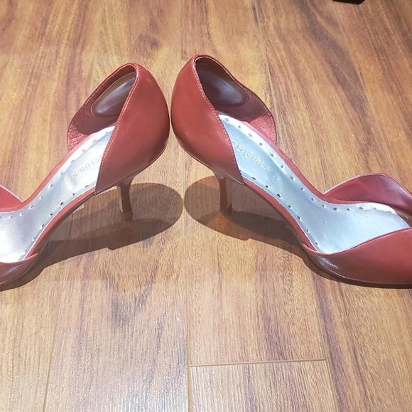 PRICE DROP! 💥  BCBGirl red peep toe shoes - Picture 5 of 8